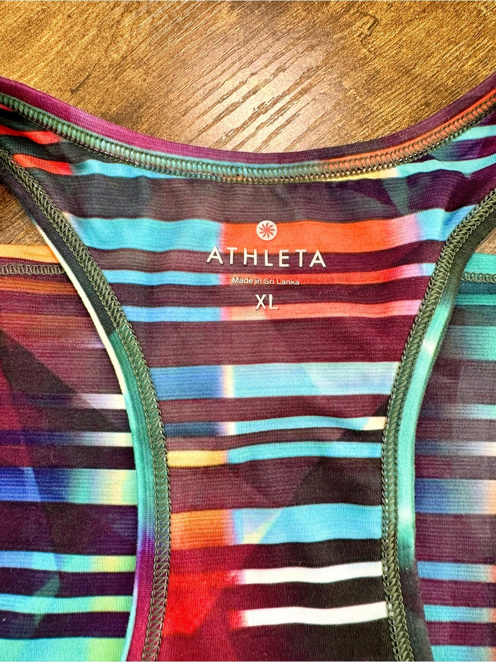 Athleta Laser Beam Chi Tank, Multi Color, XL - Picture 5 of 12